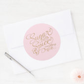 Roze en goudsuiker en Stickers van specerijen (Envelop)