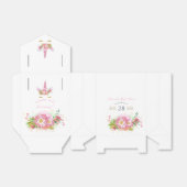 Roze en goudvlies Unicorn Girl Baby shower Bedankdoosjes (Uitgevouwen)
