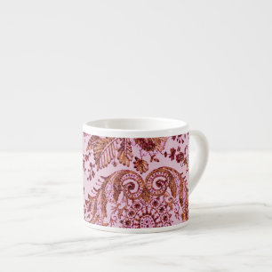 Roze en goudzijde espresso kop
