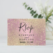 Roze en goudzout - RSVP (Staand voorkant)