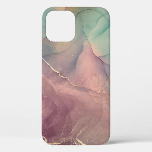 Roze en         greenMarbleCase-Mate iPhone Case-c Case-Mate iPhone Case