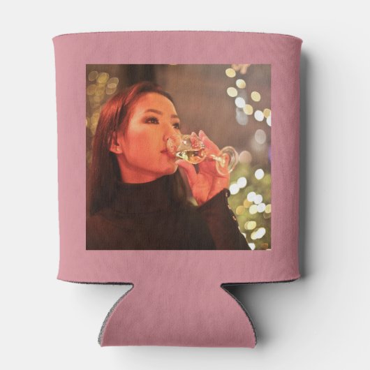 Roze en Grijs 30e Verjaardag 1994 Fotosjabloon Blikjeskoeler (Achterkant)