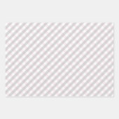 Roze en Grijs Baby Halloween Bat, Moon & Gingham Inpakpapier Vel (Voorkant 3)