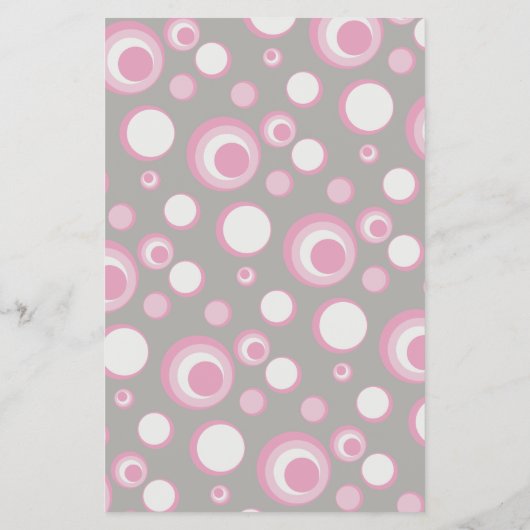 Roze en Grijs Baby shower Uil Snoep Bar Game Flyer (Achterkant)