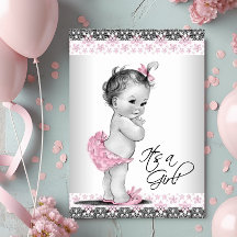  roze en grijs babymeisje