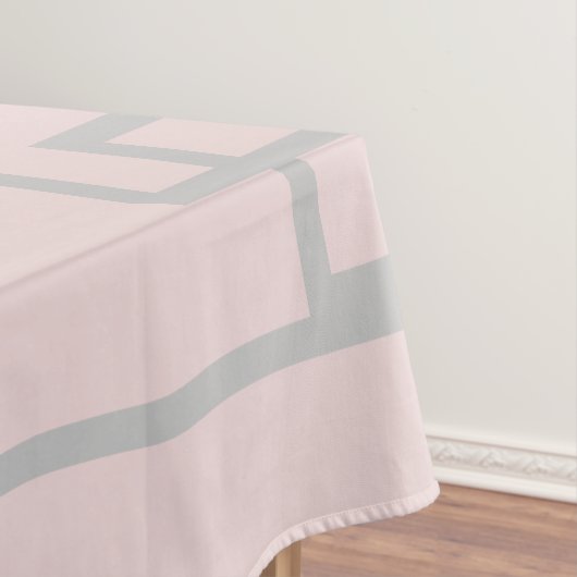 Roze en grijs Blauw Paarse Bloemen Moederdag Tafelkleed (Voorbeeld)