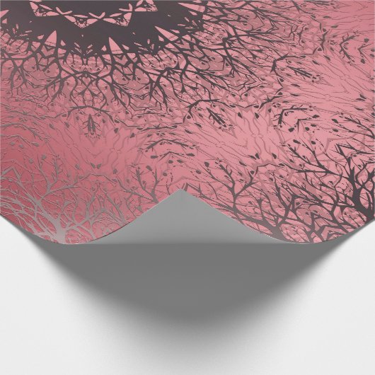 roze en grijs cadeaupapier (Hoek)