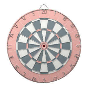 Roze en grijs dartbord
