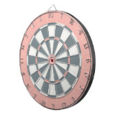 Roze en grijs dartbord (Voorkant Rechts)