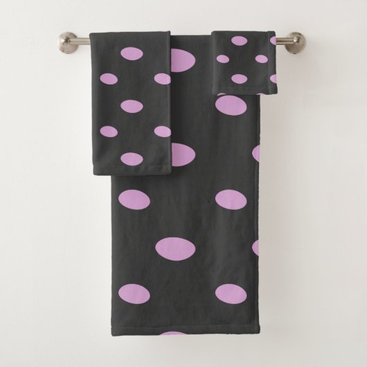 Roze en Grijs Geometrisch Bad Handdoek (Insitu)