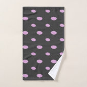 Roze en Grijs Geometrisch Bad Handdoek (Handdoek)