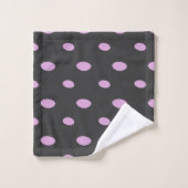 Roze en Grijs Geometrisch Bad Handdoek (Wasdoekje)