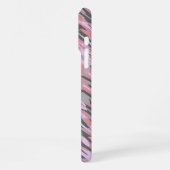 roze en grijs groene camo abstract iPhone hoesje (Linkerkant)