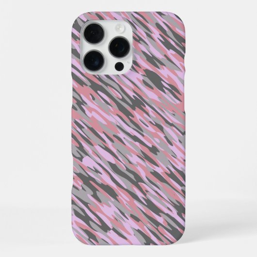 roze en grijs groene camo abstract iPhone hoesje (Achterkant)