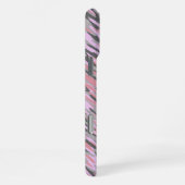 roze en grijs groene camo abstract iPhone hoesje (Rechterkant)