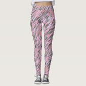 roze en grijs groene camo abstract leggings (Voorkant)