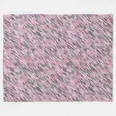 roze en grijs groene camouflage abstract fleece deken (Voorkant (Horizontaal))