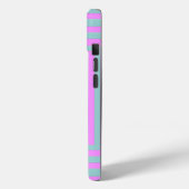 Roze en grijs in vierkanten Case-Mate iPhone case (Achterkant / Links)
