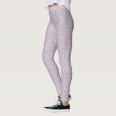 Roze en Grijs Luipaard Print Leggings (Links)