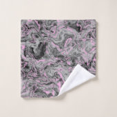 Roze en grijs Marmer abstract Bad Handdoek (Wasdoekje)