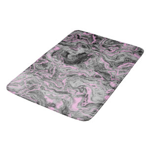 Roze en grijs Marmer abstract Badmat