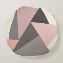 Roze en Grijs Mid-century Modern Geometrisch