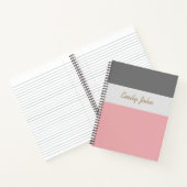 roze en grijs notitieboek (Binnen)