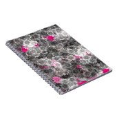 Roze en grijs notitieboek (Rechterzijde)
