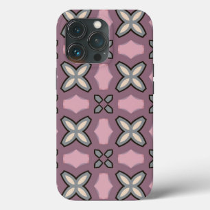 Roze en grijs patroonontwerp Case-Mate iPhone case