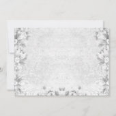 Roze en grijs prinsessendoop kaart (Achterkant)