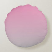 Roze en grijs rond kussen (Achterkant)