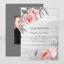 Roze en grijs rustieke boheemse bloemige bruiloft