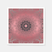 roze en grijs servet (Voorkant)