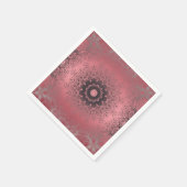 roze en grijs servet (Hoek)