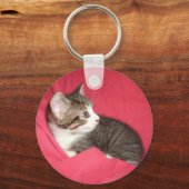 Roze en grijs sleutelhanger (Voorkant)