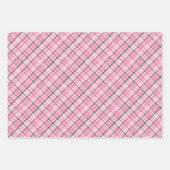 Roze en Grijs Spooky Kittens "Kat Love" Inpakpapier Vel (Voorkant 2)