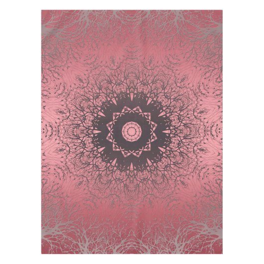 roze en grijs tafelkleed (Voorkant)