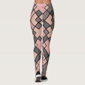 roze en grijs verloop leggings (Achterkant)