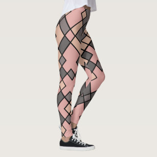 roze en grijs verloop leggings