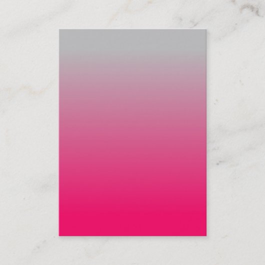 Roze en grijs verloop visitekaartje (Voorkant)