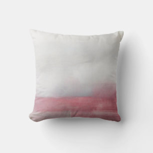 Roze en grijze Abstracte kunstschildering. Modern  Kussen