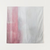 Roze en grijze Abstracte kunstschildering. Modern  Wandkleed (Voorkant (horizontaal))