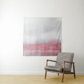 Roze en grijze Abstracte kunstschildering. Modern  Wandkleed (In situ)