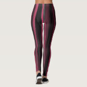 roze en grijze abstracte Leggings (Achterkant)