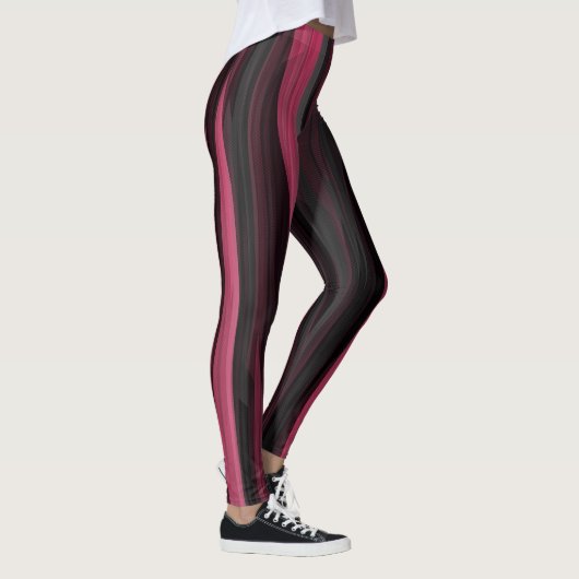 roze en grijze abstracte Leggings (Rechts)