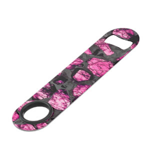 Roze en grijze Artistieke botopening Speed Flessenopener