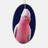 Roze en grijze Australische papegaai Keramisch Ornament (Rechts)