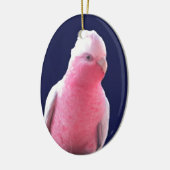 Roze en grijze Australische papegaai Keramisch Ornament (Links)