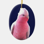 Roze en grijze Australische papegaai Keramisch Ornament (Voorkant)
