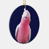 Roze en grijze Australische papegaai Keramisch Ornament (Rechts)